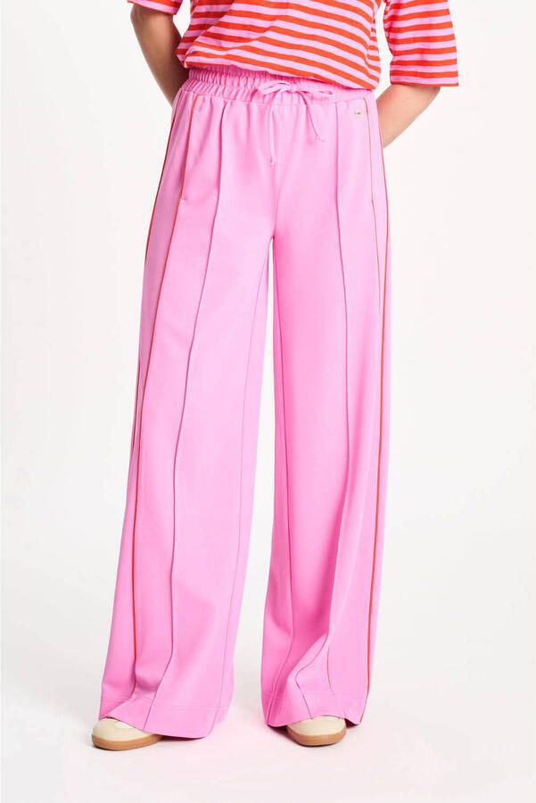POM AMSTERDAM Dames Broeken Trackpants Colourblock Cheering Pink Roze - Foto 5
