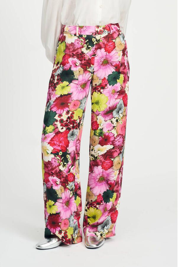 POM Amsterdam wide leg high waist pantalon multi