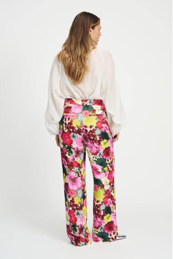 POM Amsterdam wide leg high waist pantalon multi - Foto 3