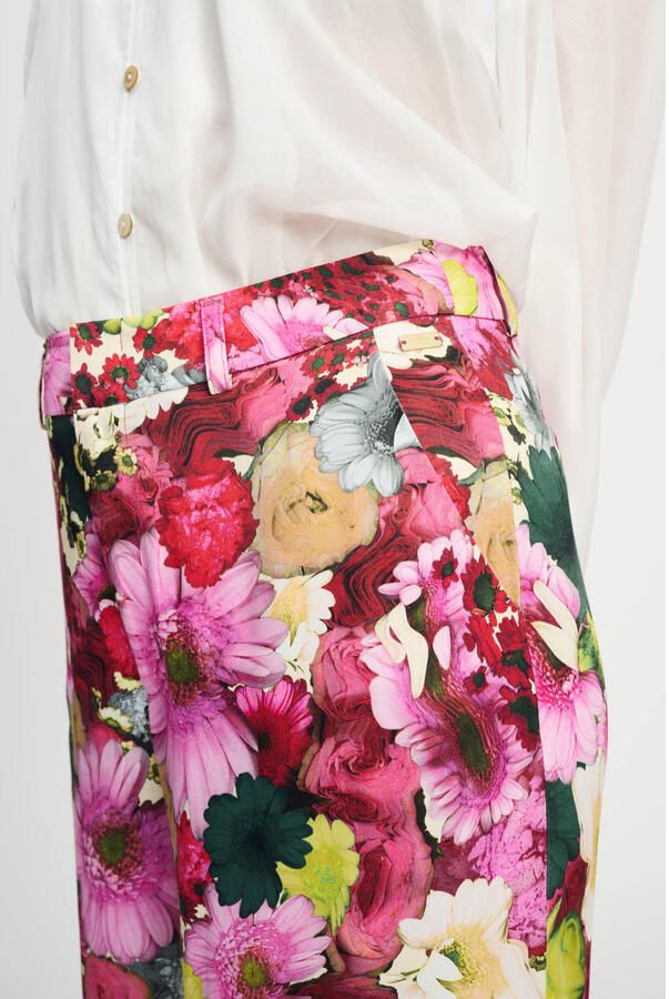 POM Amsterdam wide leg high waist pantalon multi - Foto 2