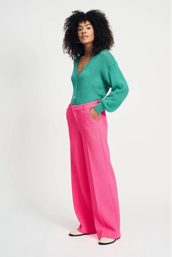 POM Amsterdam wide leg pantalon roze