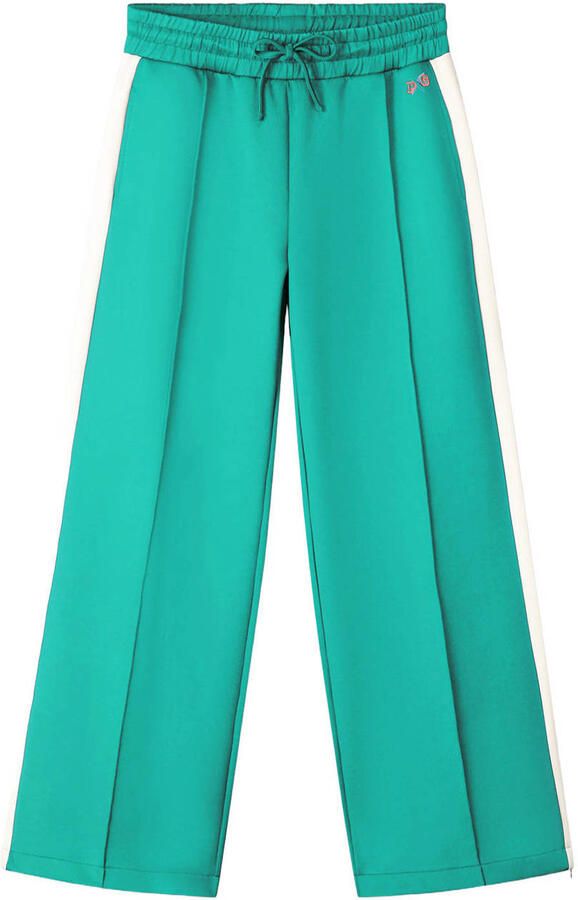 POM Amsterdam X Gwen van Poorten wide leg regular waist broek groen - Foto 2