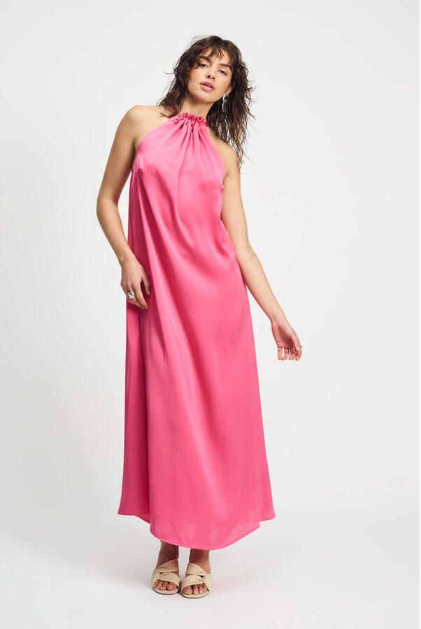 POM AMSTERDAM Dames Jurken Rasberry Dress Roze - Foto 5