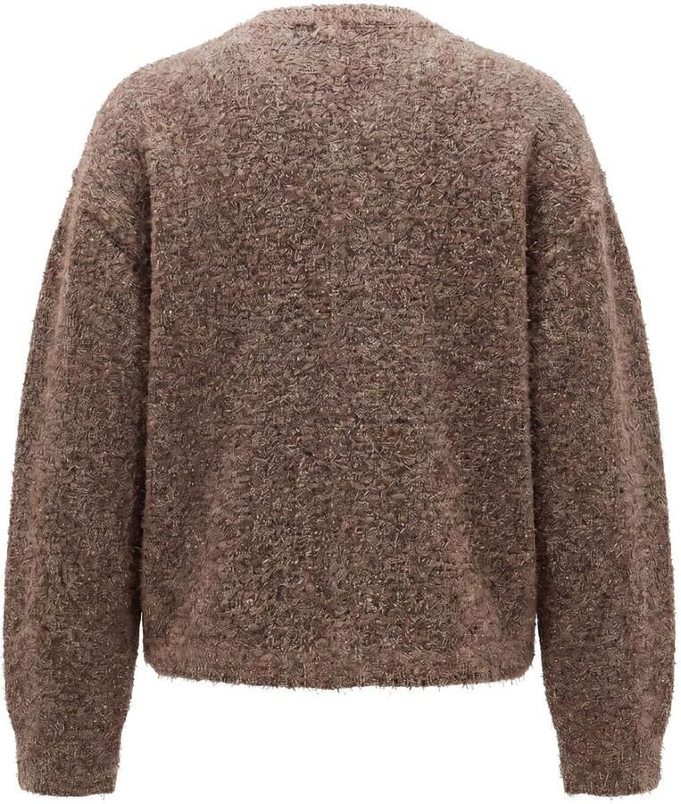 Poools gebreid vest met wol beige - Foto 2