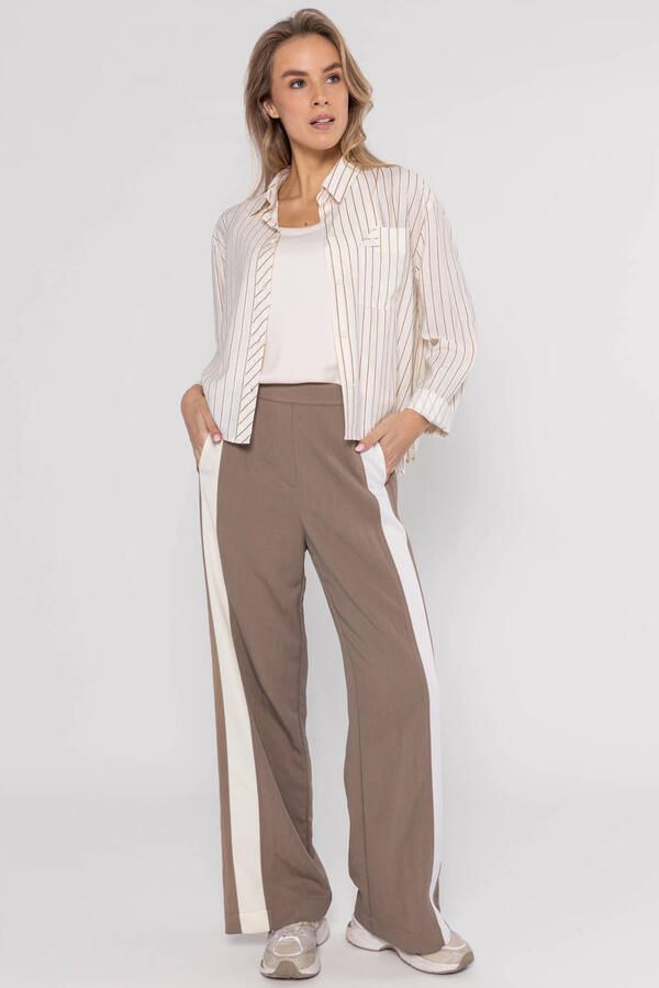 Poools gestreepte blouse crème - Foto 2