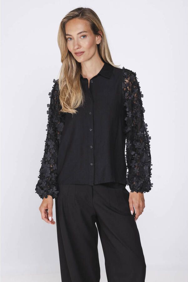 Poools blouse zwart