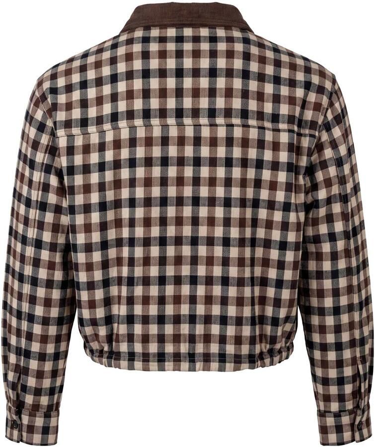 Poools geruite blouse bruin - Foto 2