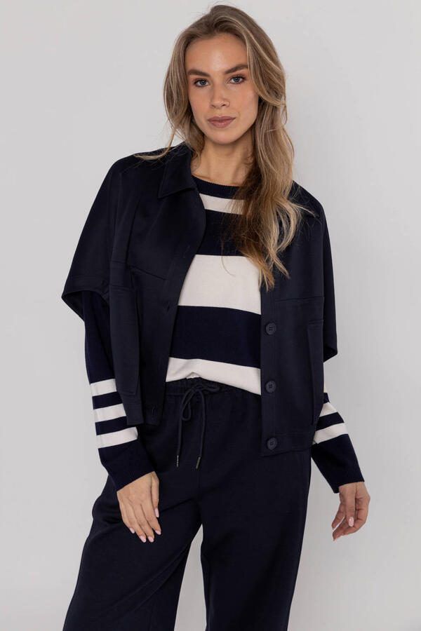 Poools jasje donkerblauw