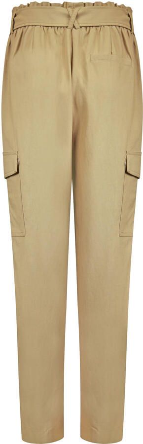 Poools regular waist cargo broek camel - Foto 2