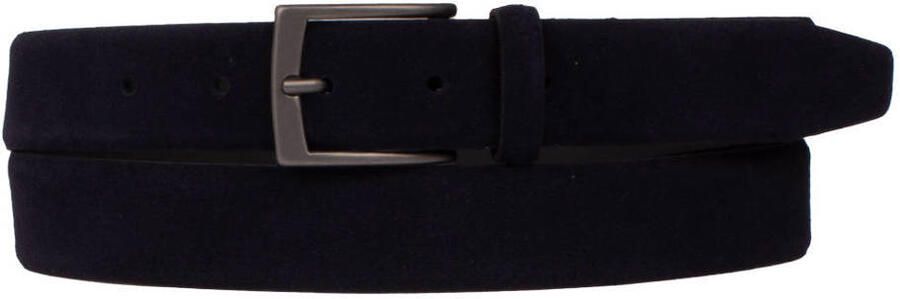 Presly & Sun leren riem donkerblauw