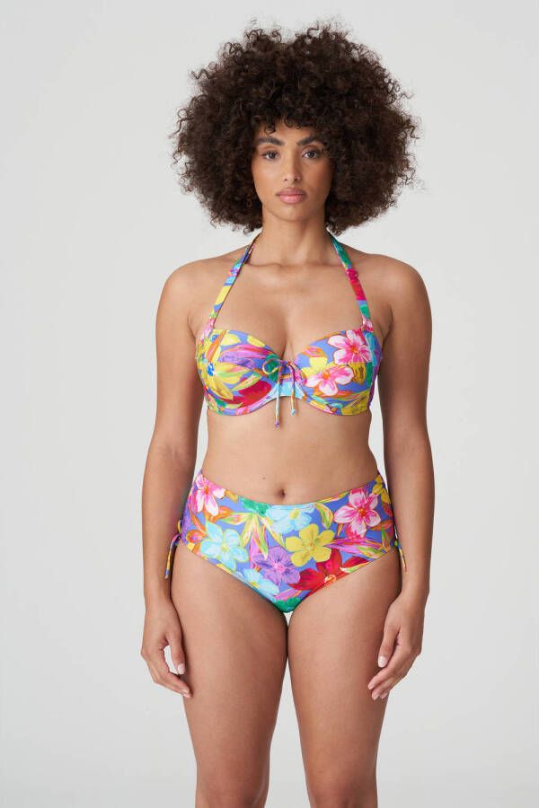 PrimaDonna niet-voorgevormde beugel bikinitop Sazan roze geel blauw