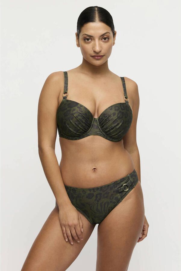PrimaDonna bikinibroekje Ratjada met lurex donkergroen