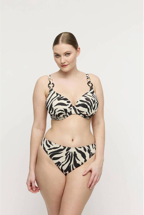 PrimaDonna brazilian bikinibroekje Dalice wit zwart