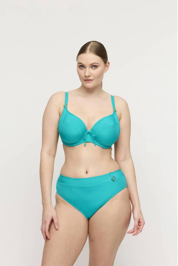PrimaDonna Twist high waist bikinibroekje Delray turquoise
