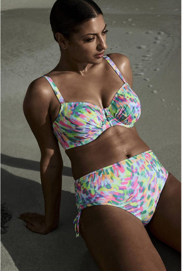 PrimaDonna high waist bikinibroekje Douala lichtblauw roze - Foto 2