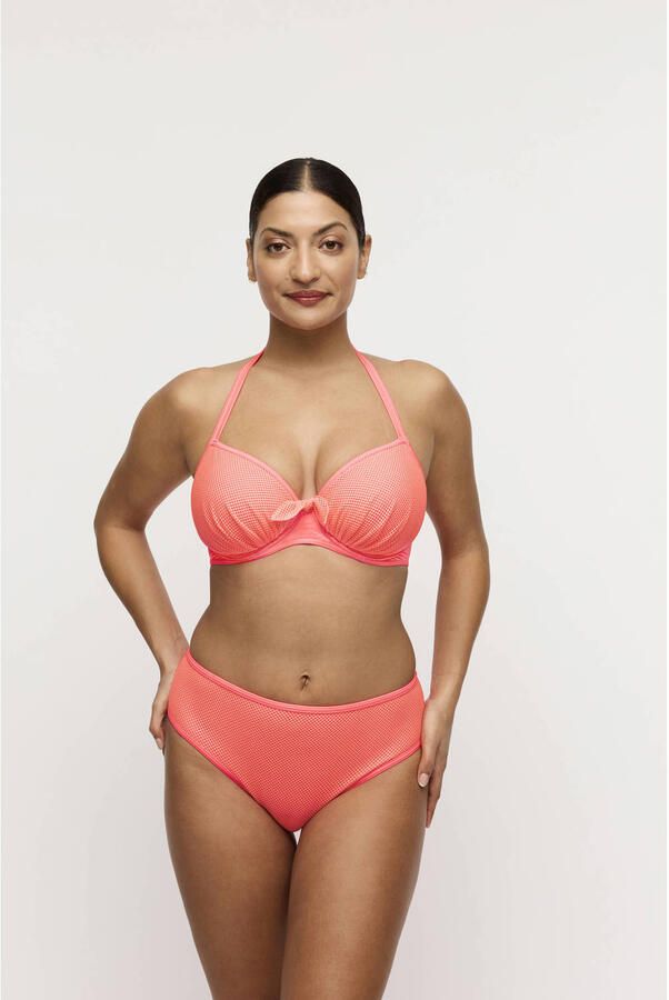 PrimaDonna high waist bikinibroekje Rivas zalmroze