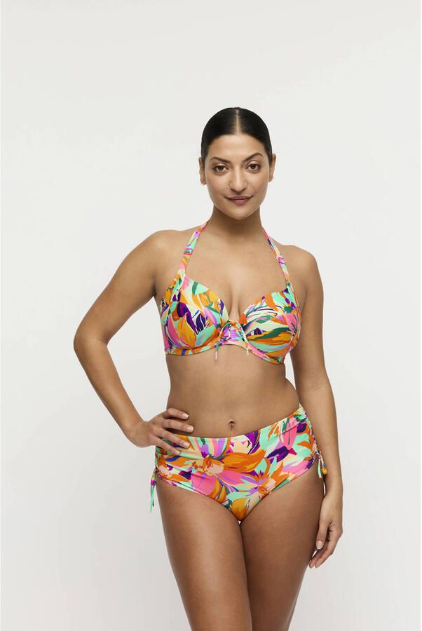 PrimaDonna niet-voorgevormde beugel bikinitop Varadeo rood oranje turquoise - Foto 3