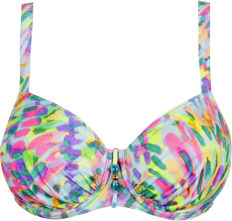 PrimaDonna niet-voorgevormde beugel bikinitop Douala lichtblauw roze