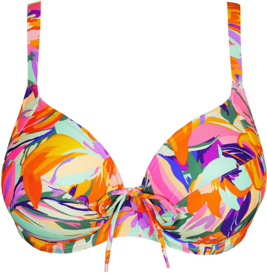 PrimaDonna niet-voorgevormde beugel bikinitop Varadeo rood oranje turquoise