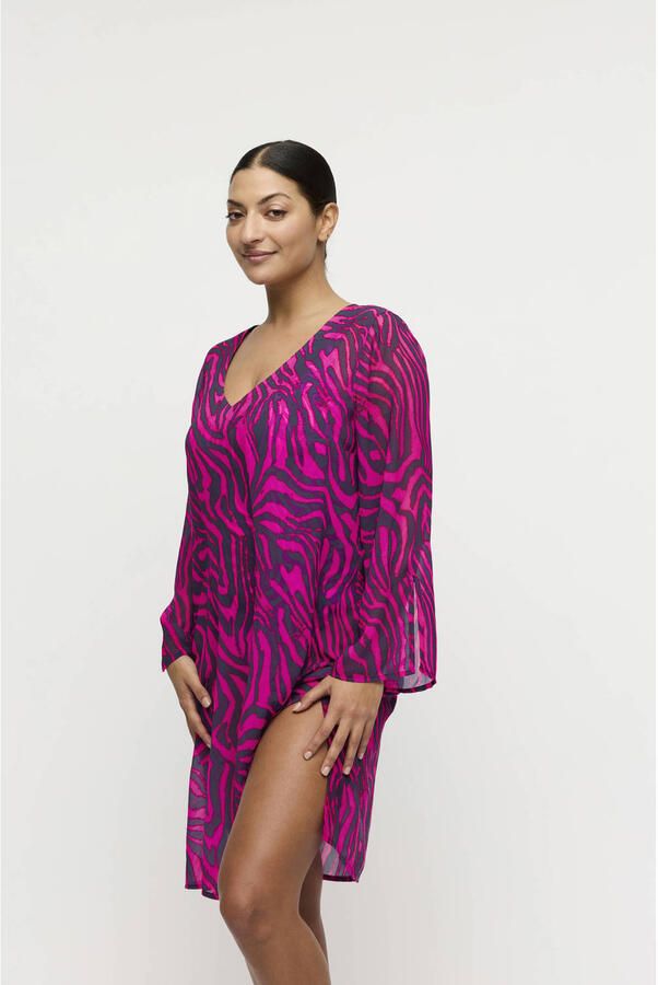 PrimaDonna strandjurk Malabo roze donkerblauw - Foto 2