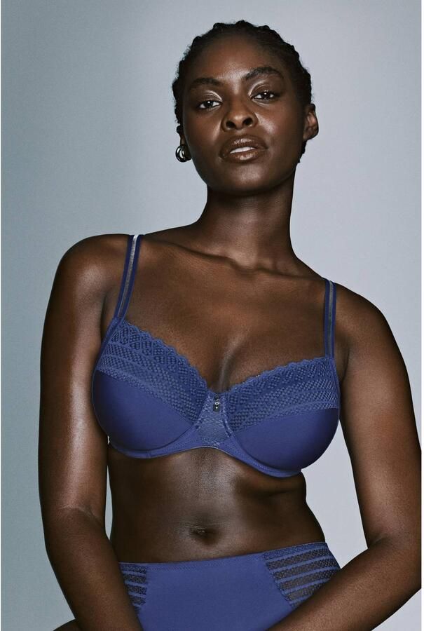 PrimaDonna Twist Side niet-voorgevormde beugel-bh blauw - Foto 2