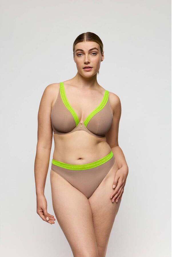 PrimaDonna Twist string Cools beige neon groen