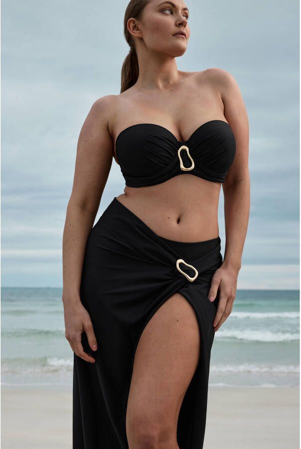 PrimaDonna Uvita voorgevormde strapless beugel bikinitop zwart - Foto 2