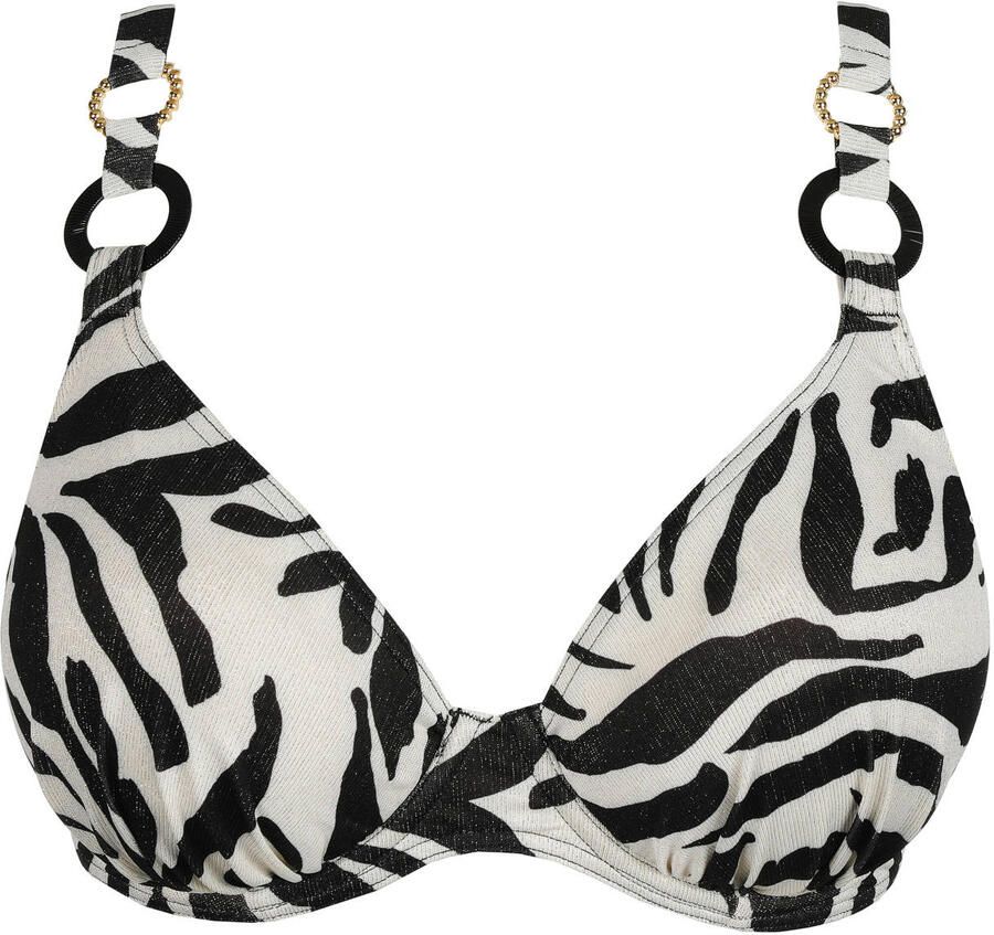 PrimaDonna voorgevormde beugel bikinitop Dalice wit zwart
