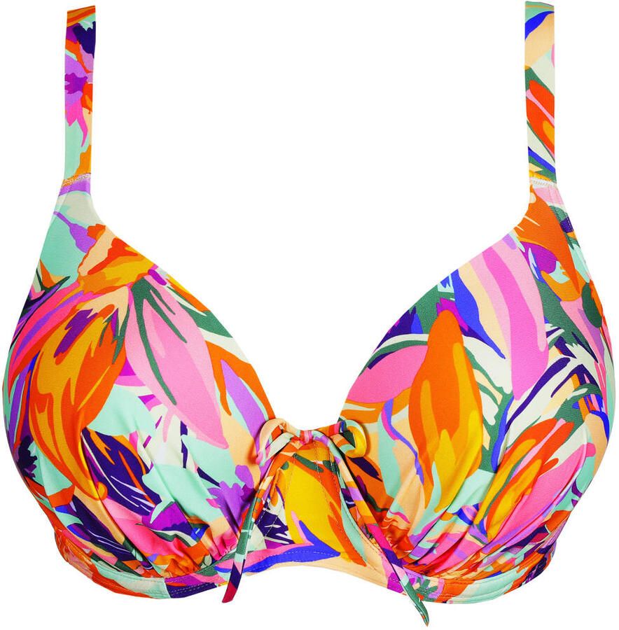 PrimaDonna voorgevormde beugel bikinitop Varadeo rood oranje turquoise
