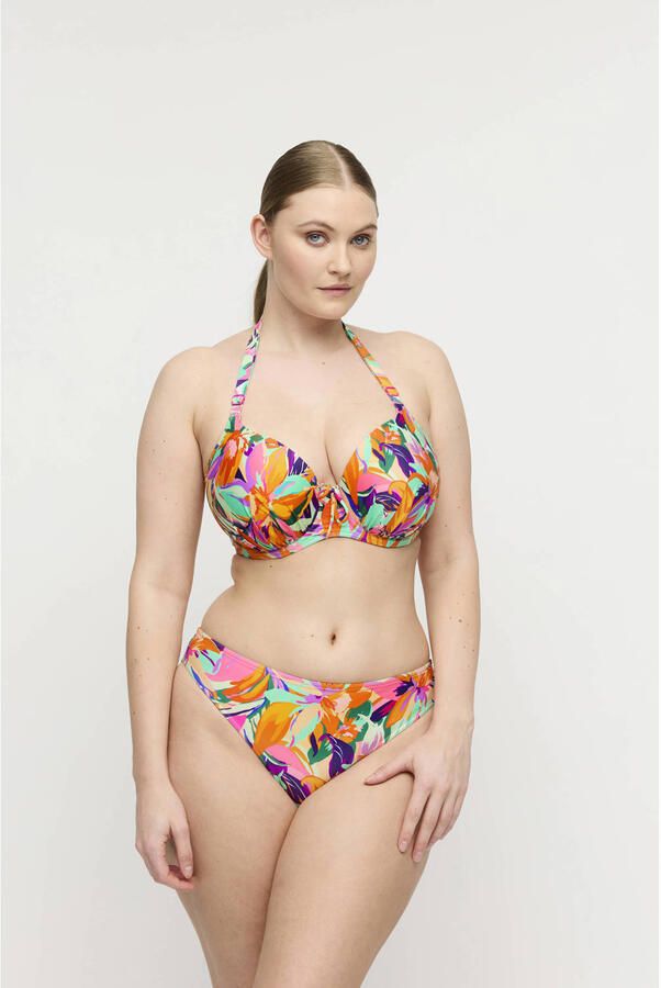 PrimaDonna voorgevormde beugel bikinitop Varadeo rood oranje turquoise - Foto 2