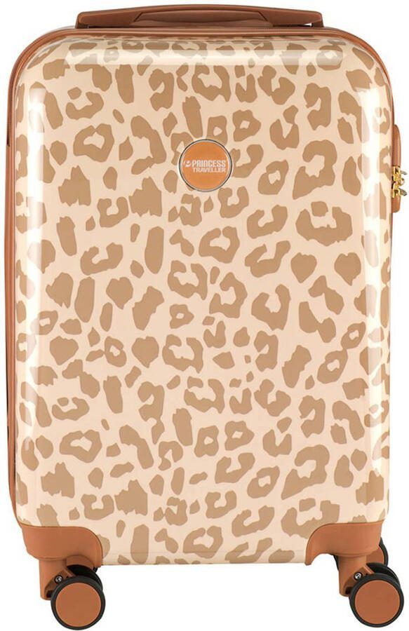 Princess Traveller trolley Animal Print 55 cm. lichtroze bruin - Foto 2