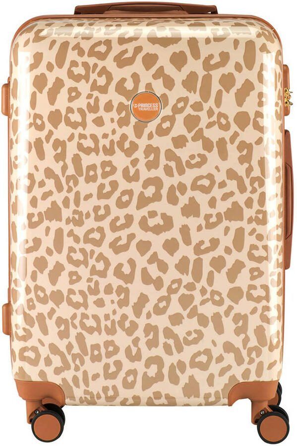 Princess Traveller trolley Animal Print 67 cm. lichtroze