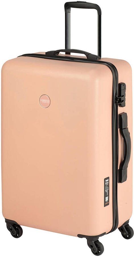 Princess Traveller trolley PT-01 met weegschaal 67 cm. lichtroze