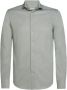 Profuomo business overhemd slim fit grijs effen knitted katoen - Thumbnail 2