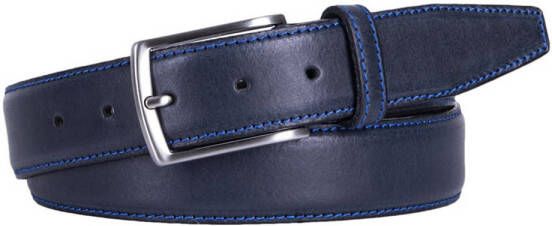 Profuomo leren riem donkerblauw - Foto 2