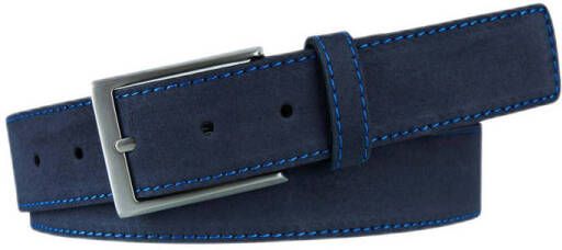Profuomo leren riem donkerblauw - Foto 2