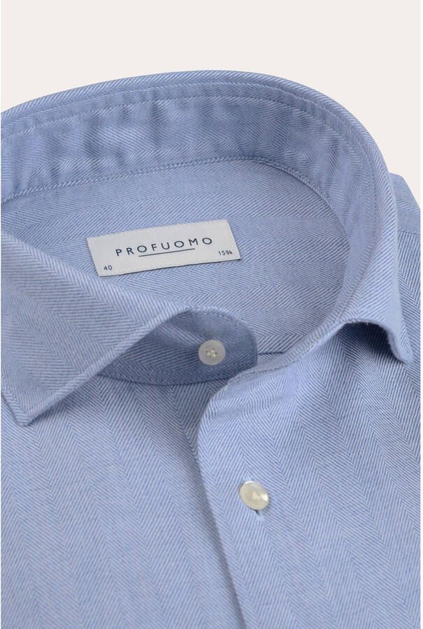 Profuomo CUTAWAY SF slim fit overhemd lichtblauw - Foto 2