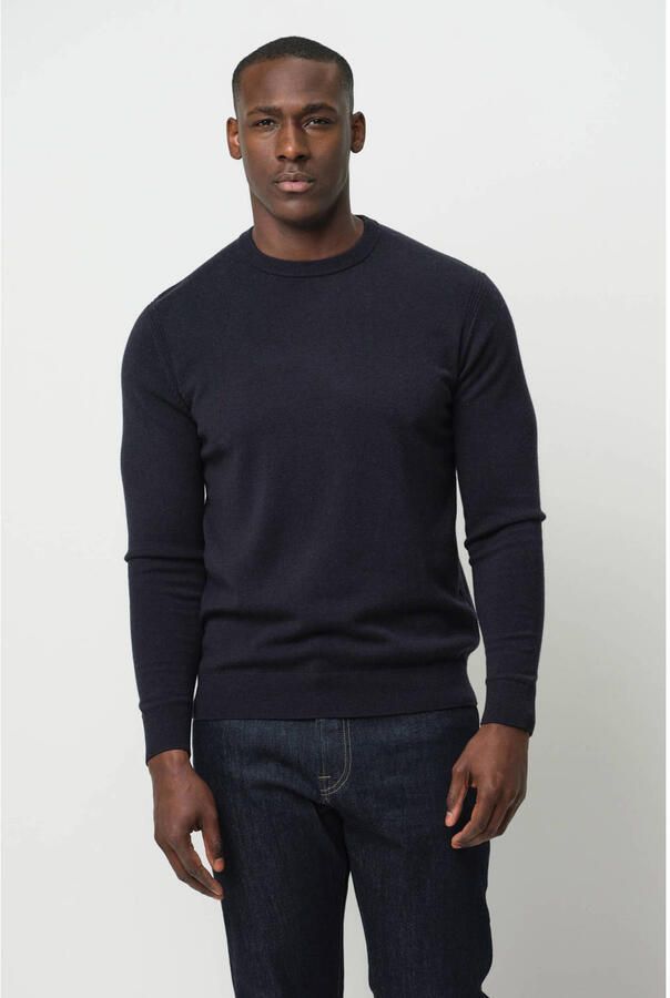 Profuomo Gebreide pullover van wolmix met ronde hals - Foto 3