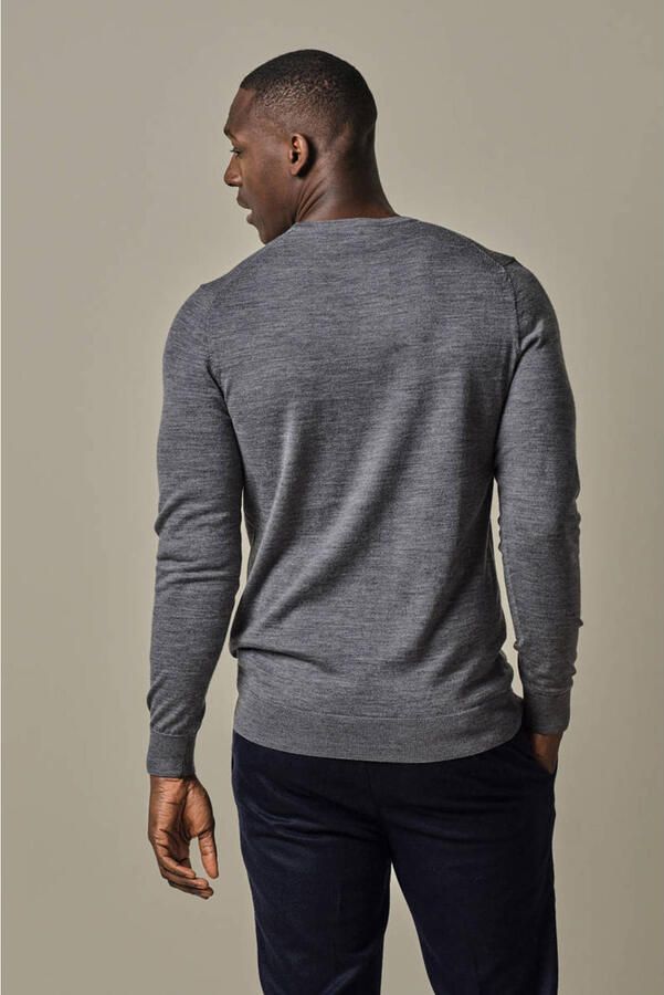 Profuomo Pullover van merinowol met ronde hals - Foto 2