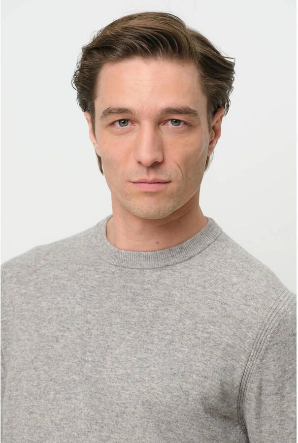 Profuomo Gebreide pullover van wolmix met ronde hals - Foto 2