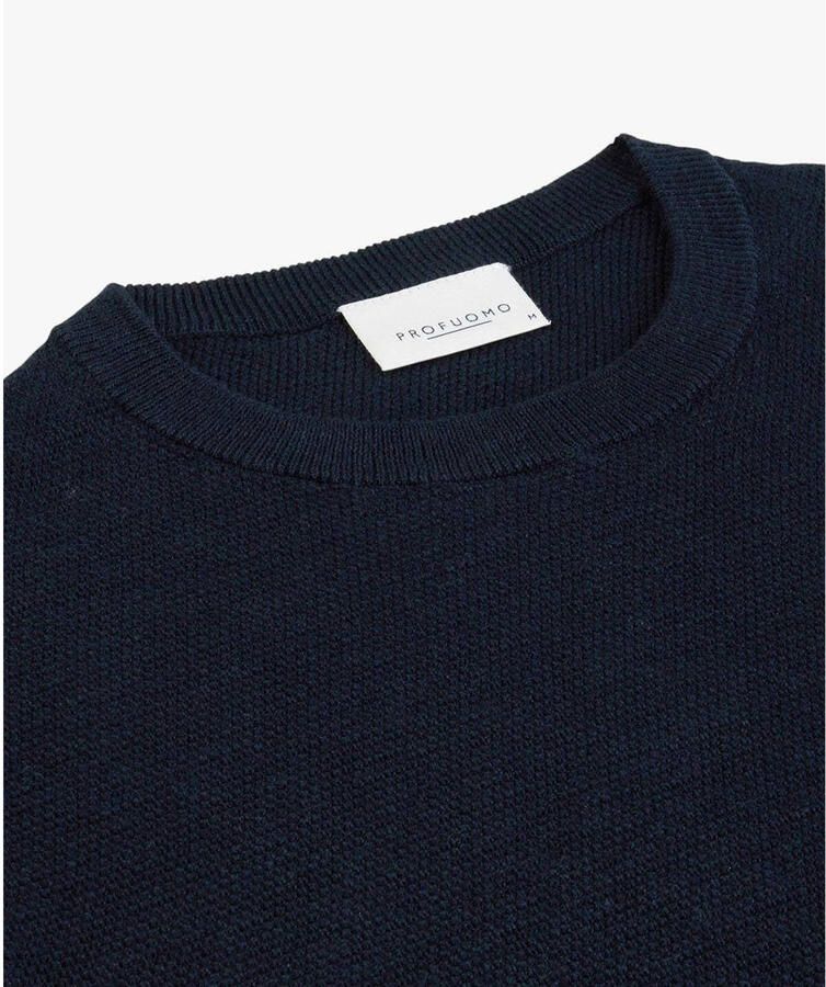 PROFUOMO Heren Truien & Vesten Pp2j00007 Donkerblauw - Foto 3