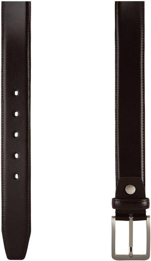 Profuomo leren riem donkerbruin