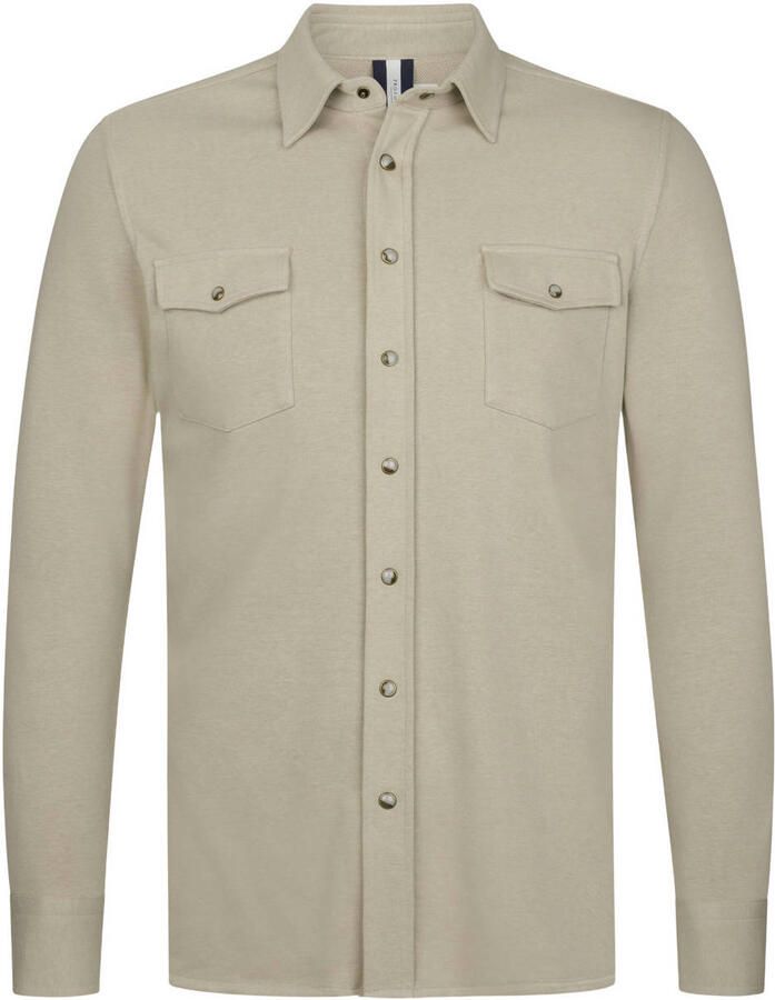 Profuomo Overhemd Lange Mouw Overshirt Western Beige - Foto 5