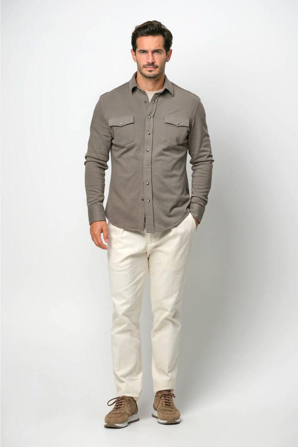 Profuomo Western Green Overshirt Upgrade Stijl Gray Heren - Foto 2