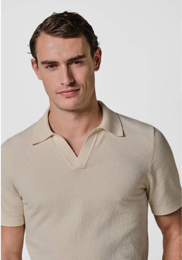PROFUOMO Heren Polo's & T-shirts Cotton Crepe Ecru - Foto 6