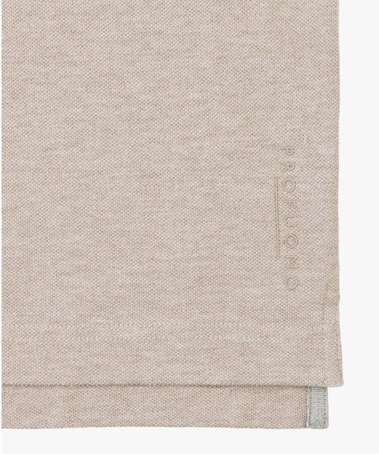 Profuomo Polo Shirt Korte Mouw Piqué Poloshirt Beige - Foto 6