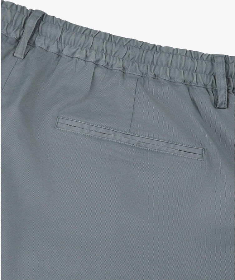 Profuomo relaxed chino short grijsblauw - Foto 2