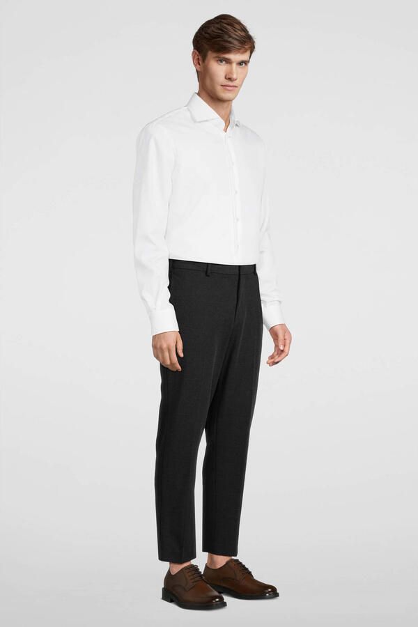 Profuomo Witte Overhemdjurk van Katoen met Slim Fit White Heren - Foto 6