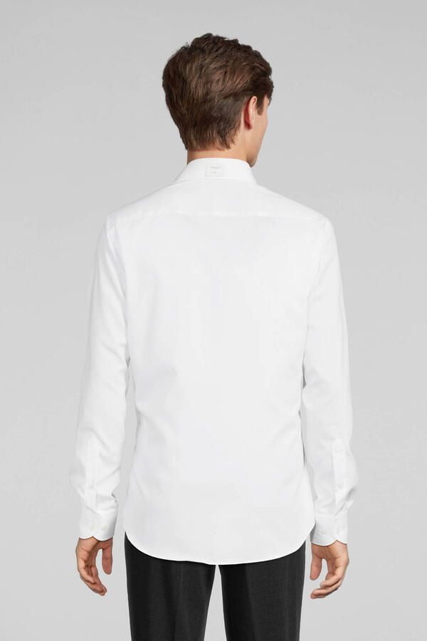 Profuomo Witte Overhemdjurk van Katoen met Slim Fit White Heren - Foto 7