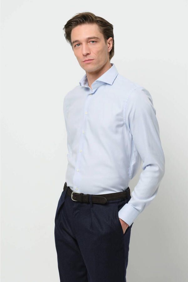 Profuomo Regular fit zakelijk overhemd met knoopsluiting - Foto 7